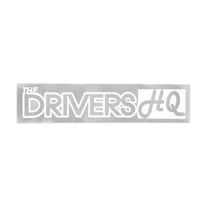 The Drivers HQ Decal Car Sticker - Medium 280mm White