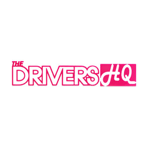 The Drivers HQ Decal Car Sticker - Small 130mm Pink