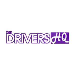 The Drivers HQ Decal Car Sticker - Small 130mm Purple