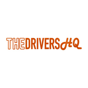 The Drivers HQ Long Outlined Logo 245mm x 40mm Burnt Orange