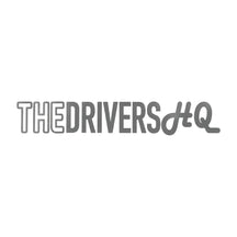 The Drivers HQ Long Outlined Logo 245mm x 40mm Grey, product photo on white