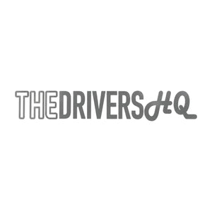 The Drivers HQ Long Outlined Logo 245mm x 40mm Grey