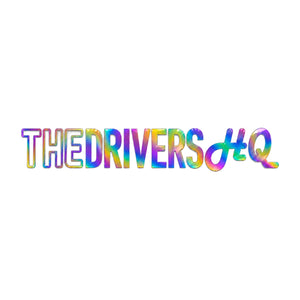 The Drivers HQ Long Outlined Logo 245mm x 40mm Oil Slick