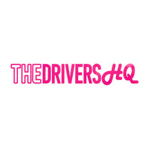 The Drivers HQ Long Outlined Logo 245mm x 40mm Pink, product photo on white