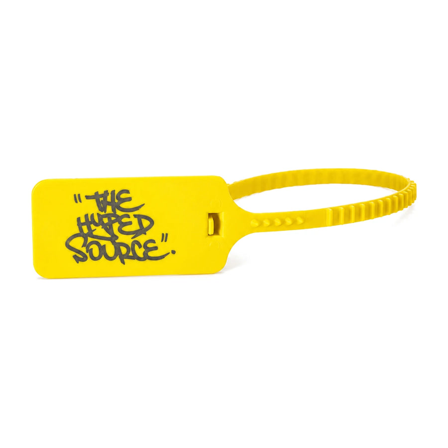 The Hyped Source Cable Tag Yellow, product photo on white