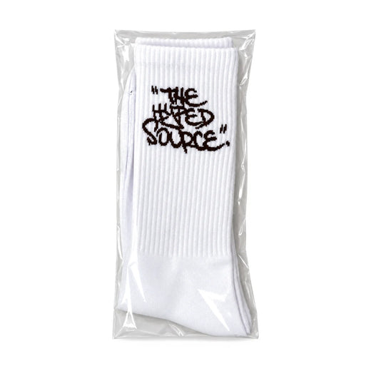 The Hyped Source Logo White Socks
