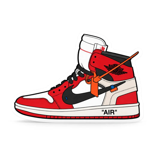 The Hyped Source Off-White AJ1 Chicago Air Freshener - Cherry Scent