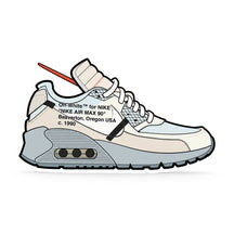 The Hyped Source Off-White AM90 Air Freshener - Cotton Scent: back of the card
