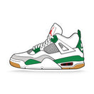 The Hyped Source SB Jordan 4 Pine Green Air Freshener - Cotton Scent