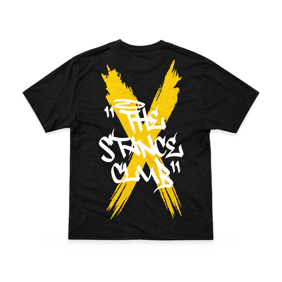 EuroStance The Stance Club Tee black, back, product photo on white