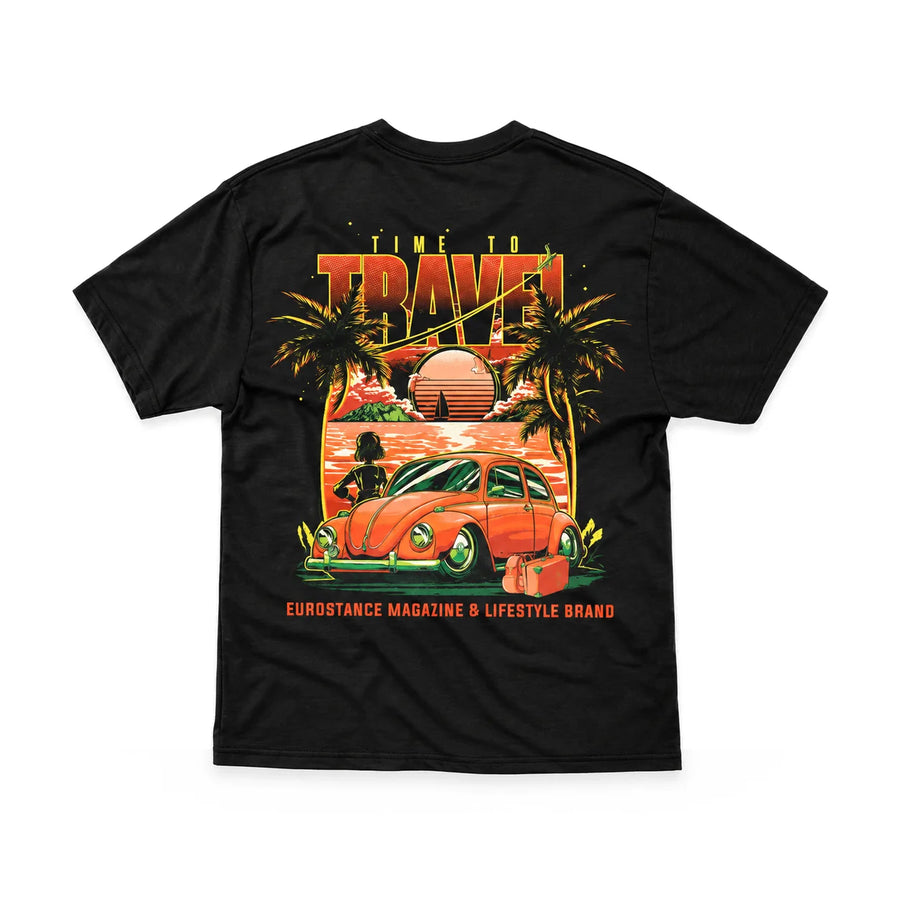 EuroStance Time to Travel Beetle Tee back, product photo on white