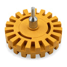 Toffee Wheel - Adhesive & Decal Remover for Drill Use