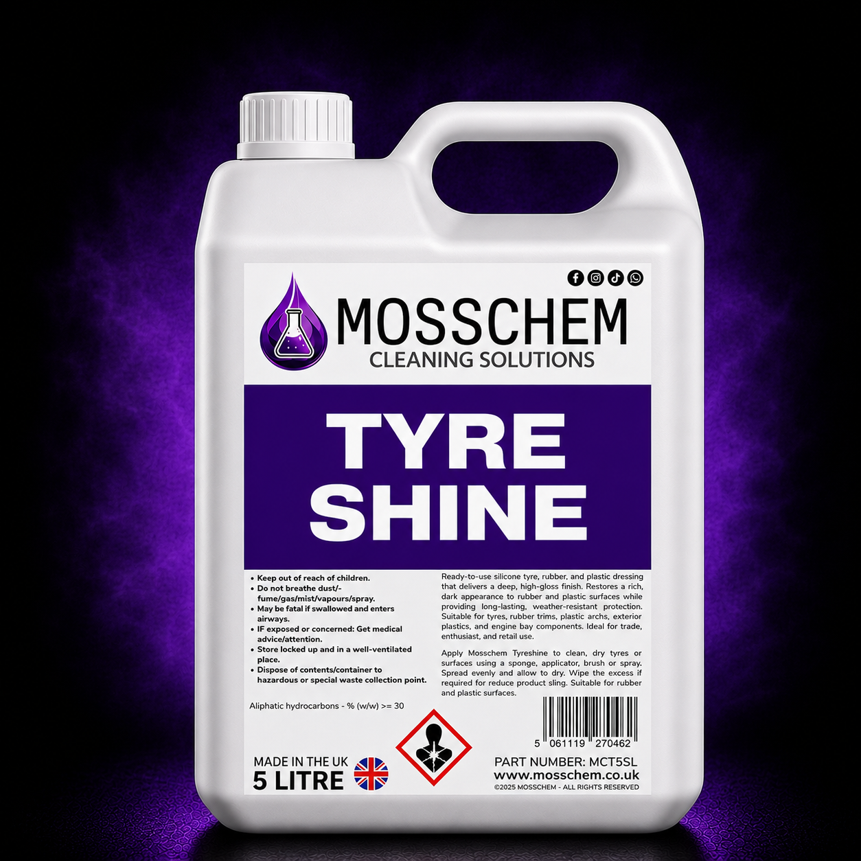 Mosschem Tyre Shine - Trade size