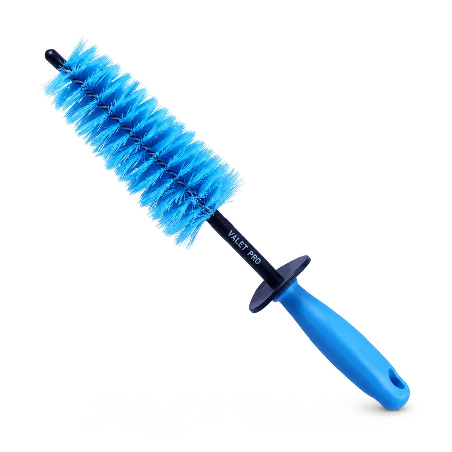 ValetPro Twisted Long Reach Wheel Brush, product photo on white