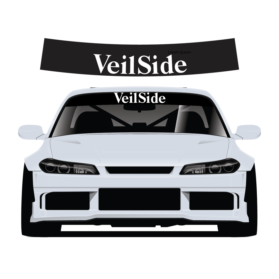 Veilside Custom Vinyl Sunstrip - Universal Fit 140cm 150cm 160cm