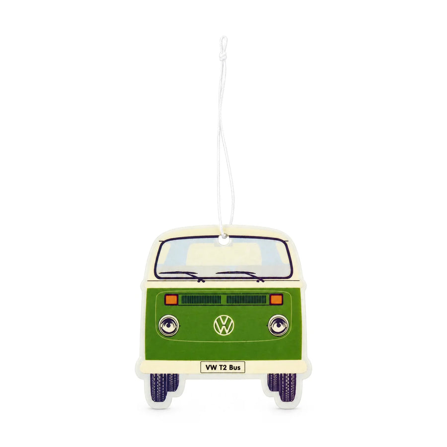 VW T2 Bus - Green Tea Scented Green Airfreshener, product photo on white