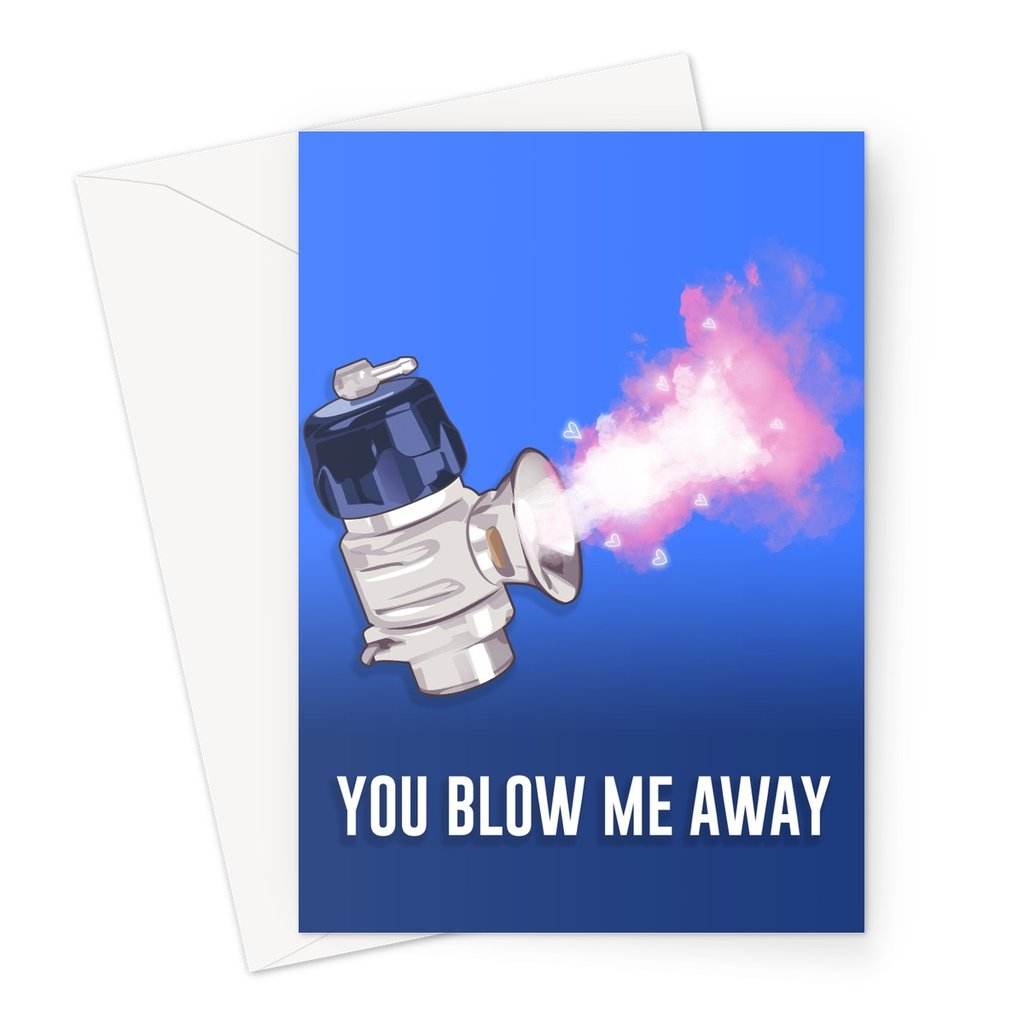 CAR CARDS BLOW ME AWAY V2 GREETING CARD - The Drivers HQ