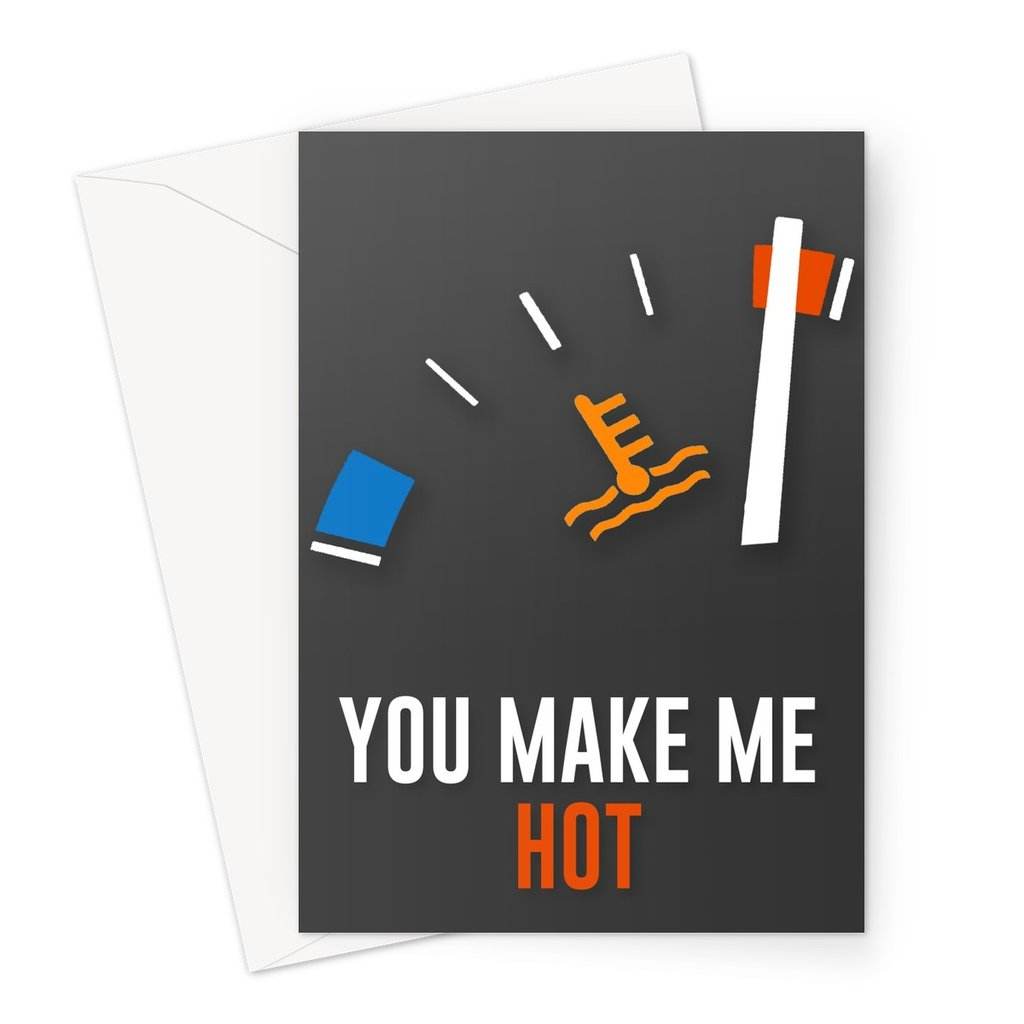 CAR CARDS HOT V2 GREETING CARD - The Drivers HQ