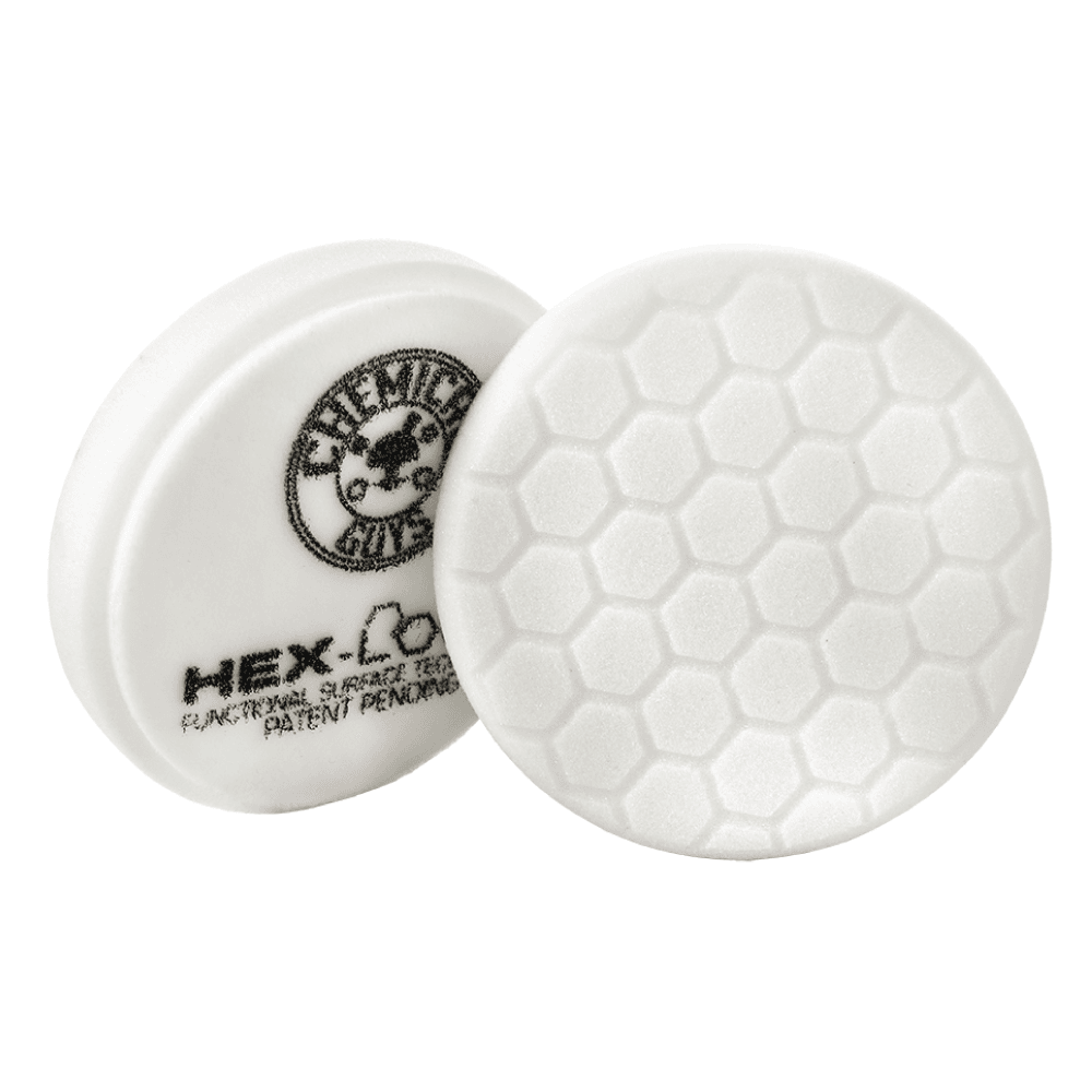 CHEMICAL GUYS 4″ HEX-LOGIC PAD LIGHT POLISHING PAD WHITE PAD- (4″INCH) - The Drivers HQ