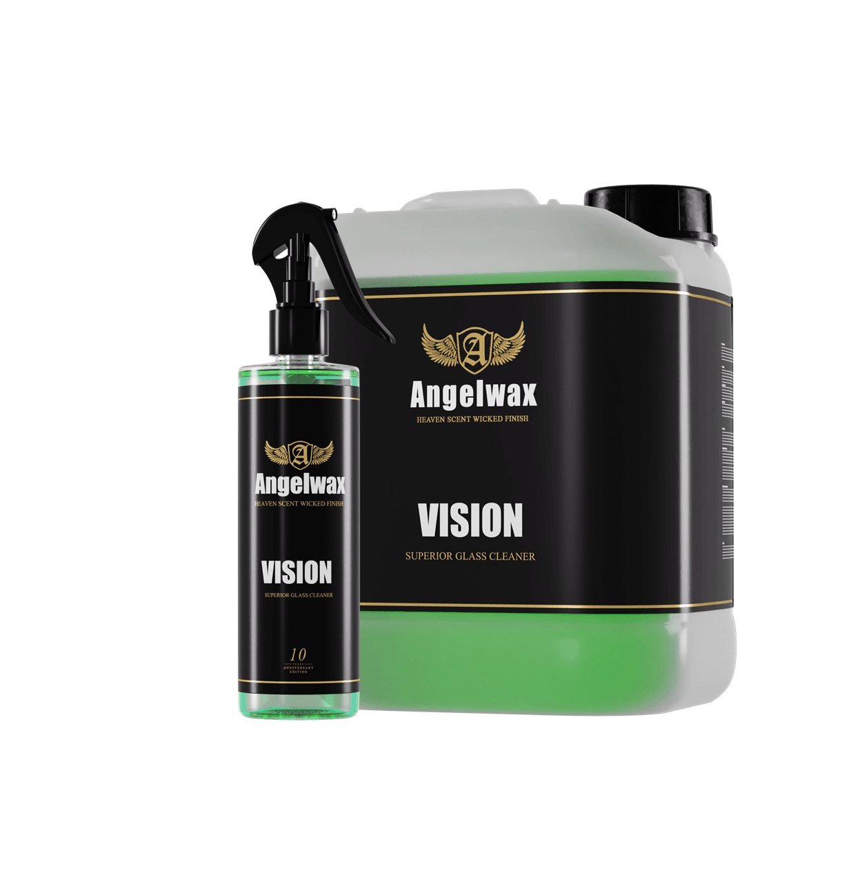 AngelWax Vision - Superior Automotive Glass Cleaner (500ml & 5L) - The Drivers HQ