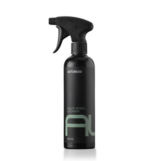 Autobead Alloy Wheel Cleaner 500ml black trigger spray bottle with a sage green AL label mark on a white background