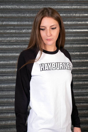 HAYBURNER BLACK 'CLASSIC' BASEBALL SHIRT - The Drivers HQ