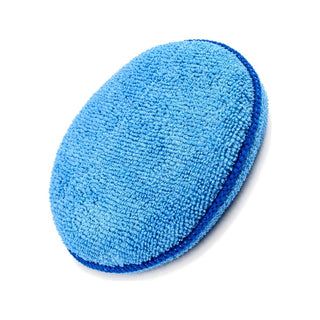 Microfibre Foam Sponge Polish and Wax Applicator Pad, product photo on white