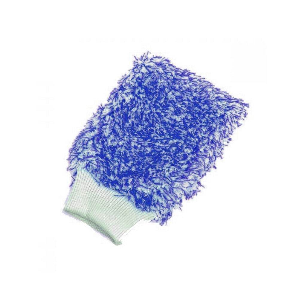 BLUE MICROFIBRE WASH MITT - The Drivers HQ