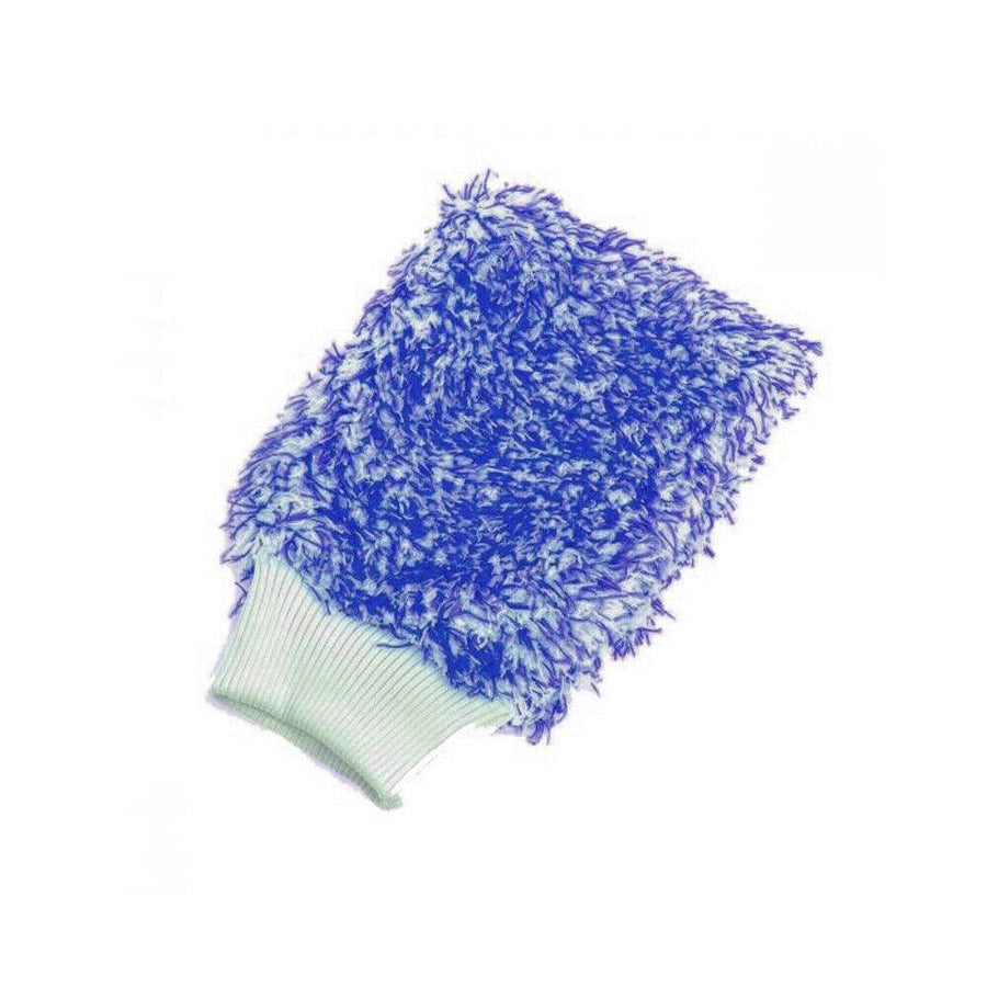 BLUE MICROFIBRE WASH MITT - The Drivers HQ