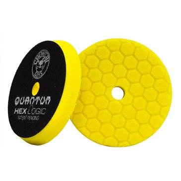 CHEMICAL GUYS - HEX-LOGIC QUANTUM BUFFING PAD - YELLOW 5.5″ - The Drivers HQ
