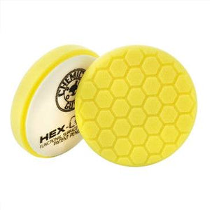 CHEMICAL GUYS 5.5″ HEX-LOGIC PAD – YELLOW CUTTING/COMPOUNDING PAD - The Drivers HQ