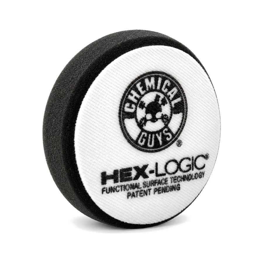 Chemical Guys HEX-Logic Finishing Pad Black 4in, product photo on white