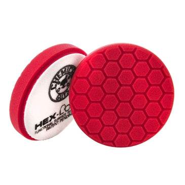 CHEMICAL GUYS 5.5″ HEX-LOGIC PAD -RED ULTRAFINE FINISHING PAD (5.5″INCH) - The Drivers HQ