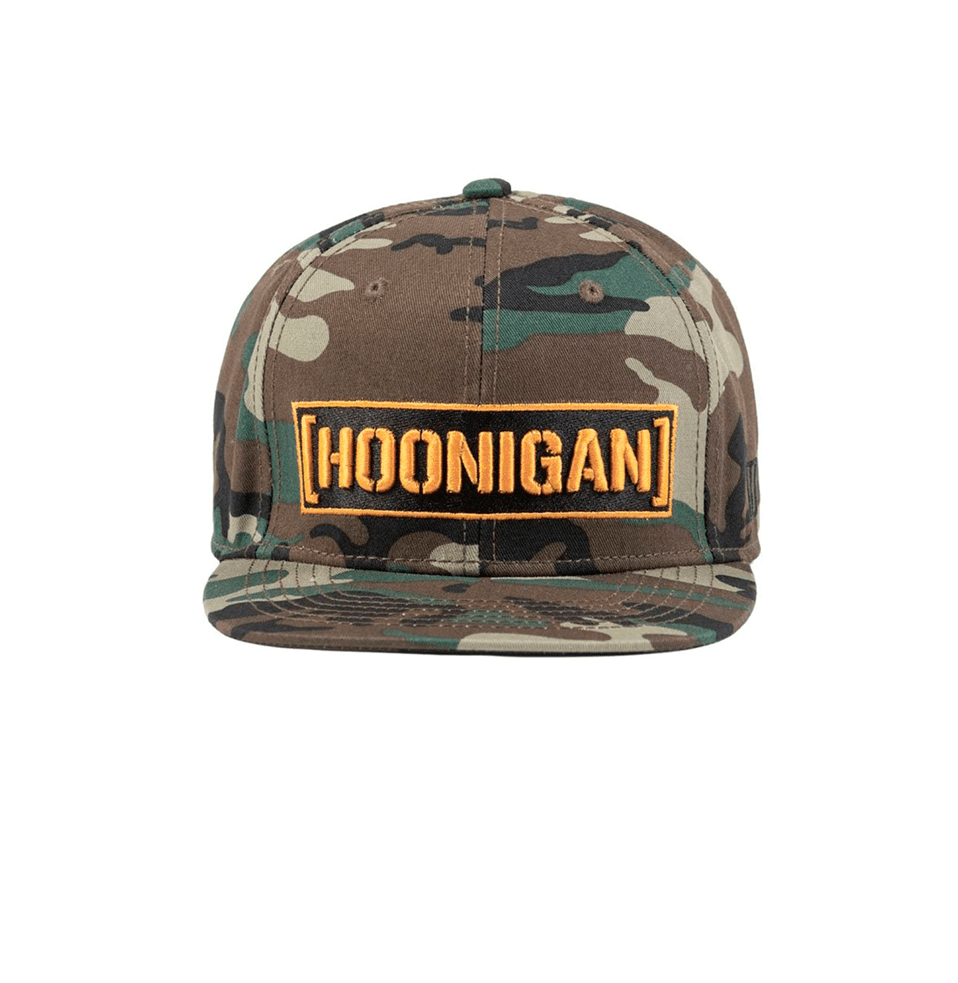 HOONIGAN CENSOR BAR WOODLAN CAMO SNAPBACK - The Drivers HQ