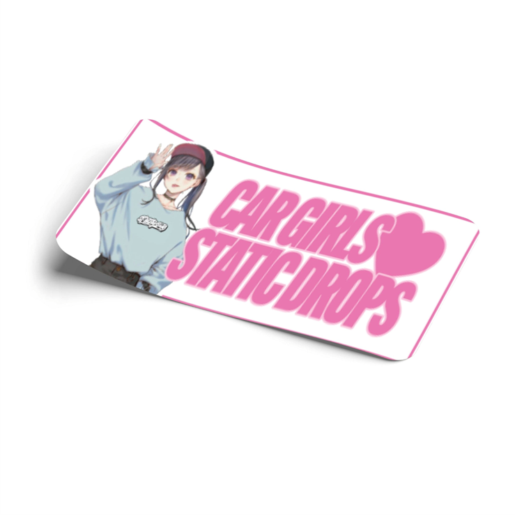 STRICTLY STATIC CAR GIRLS STATIC DROPS DECAL SLAP