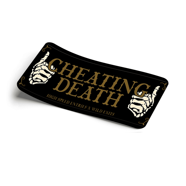 STRICTLY STATIC CHEATING DEATH DECAL SLAP - The Drivers HQ