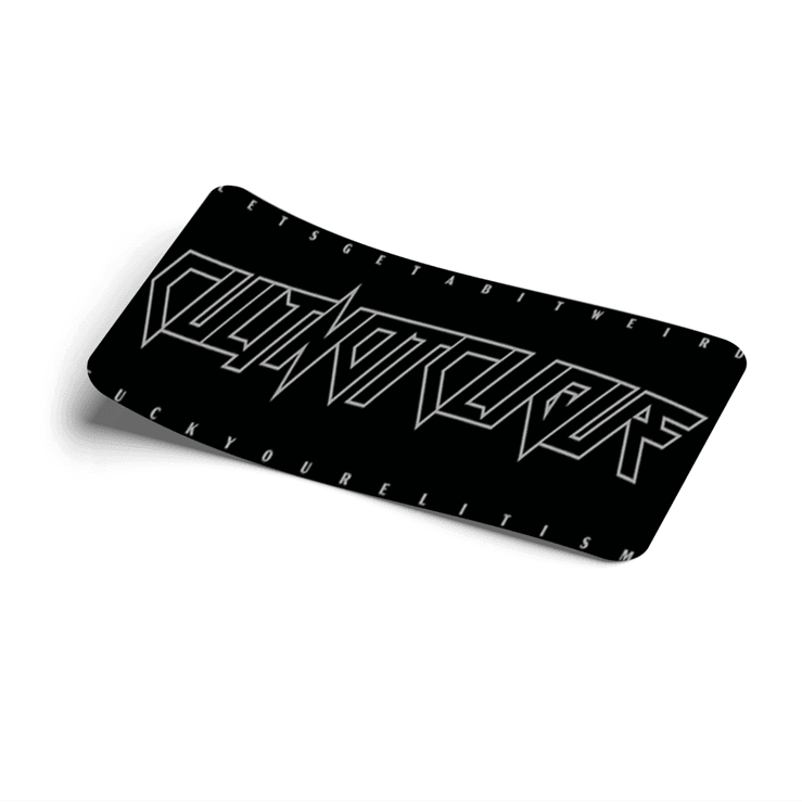 STRICTLY STATIC CULT NOT CLIQUE DECAL SLAP - The Drivers HQ