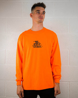 THE HYPED SOURCE CROSSED LONG SLEEVE (ORANGE) - The Drivers HQ