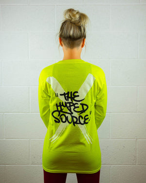 THE HYPED SOURCE CROSSED LONG SLEEVE (YELLOW) - The Drivers HQ