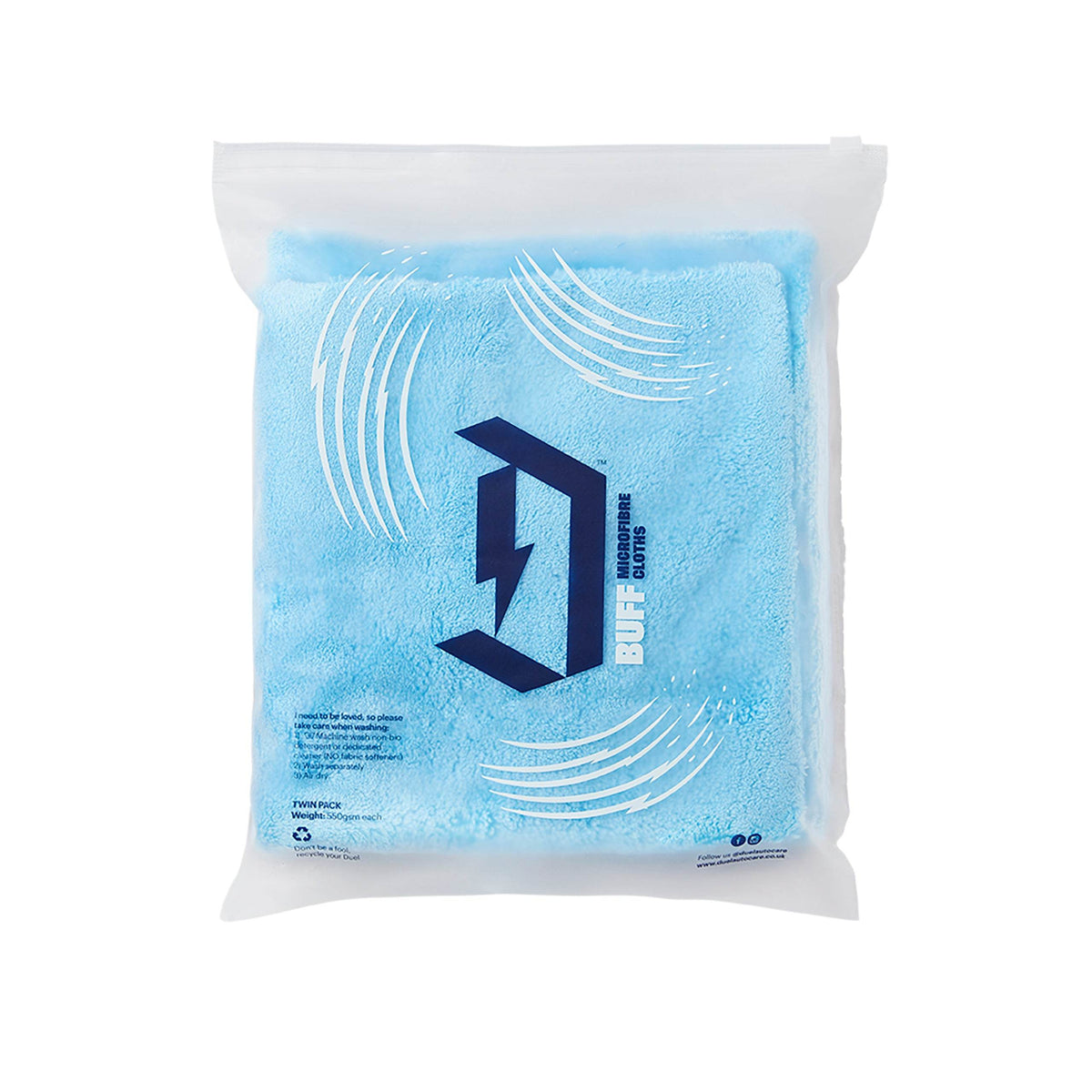 Duel Buff Microfibre Cloths Twin Pack - The Drivers HQ