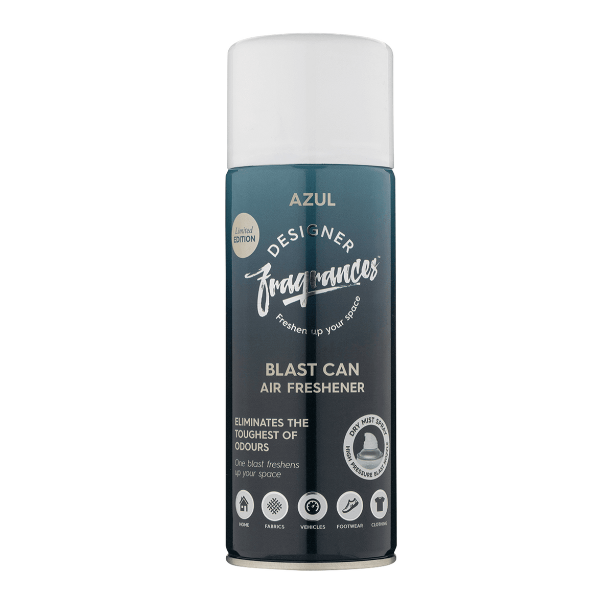 Designer Fragrances Blast Can Azul - The Drivers HQ