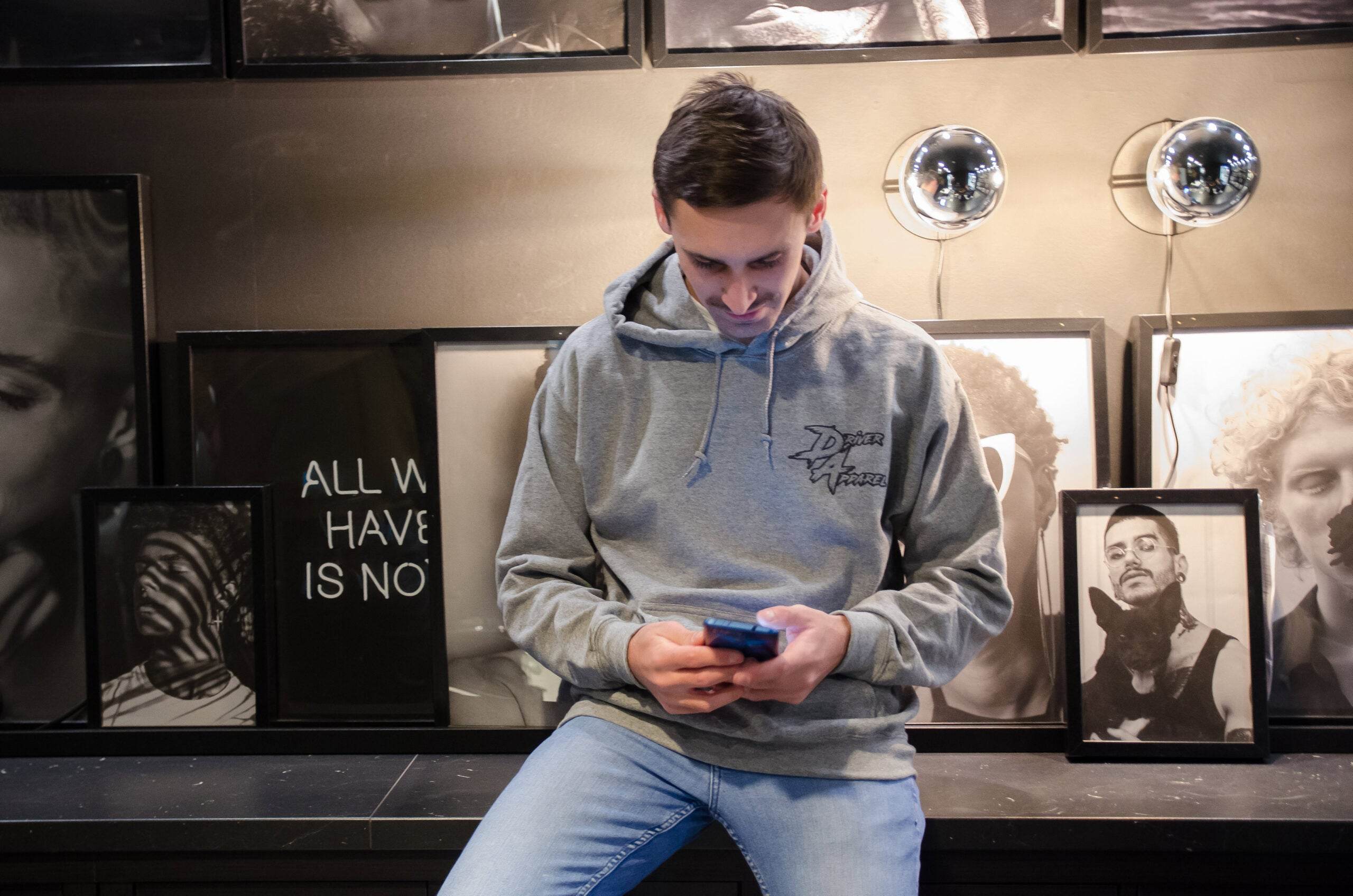 DRIVER APPAREL BASICS HOODIE – GRAPHITE - The Drivers HQ