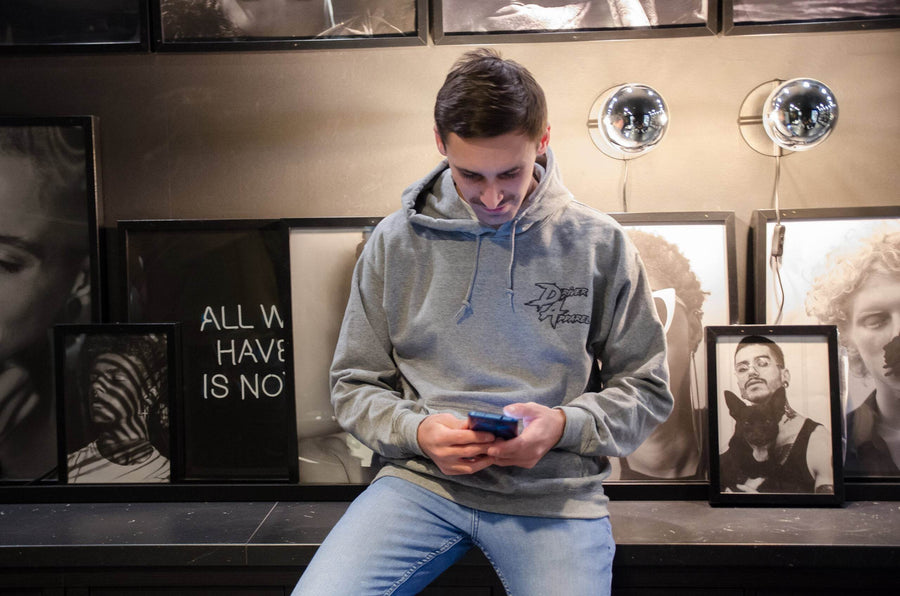 DRIVER APPAREL BASICS HOODIE - GRAPHITE - The Drivers HQ
