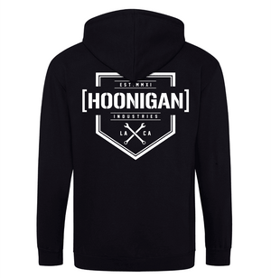 HOONIGAN BRACKET X ZIP HOODIE (BLACK) - The Drivers HQ