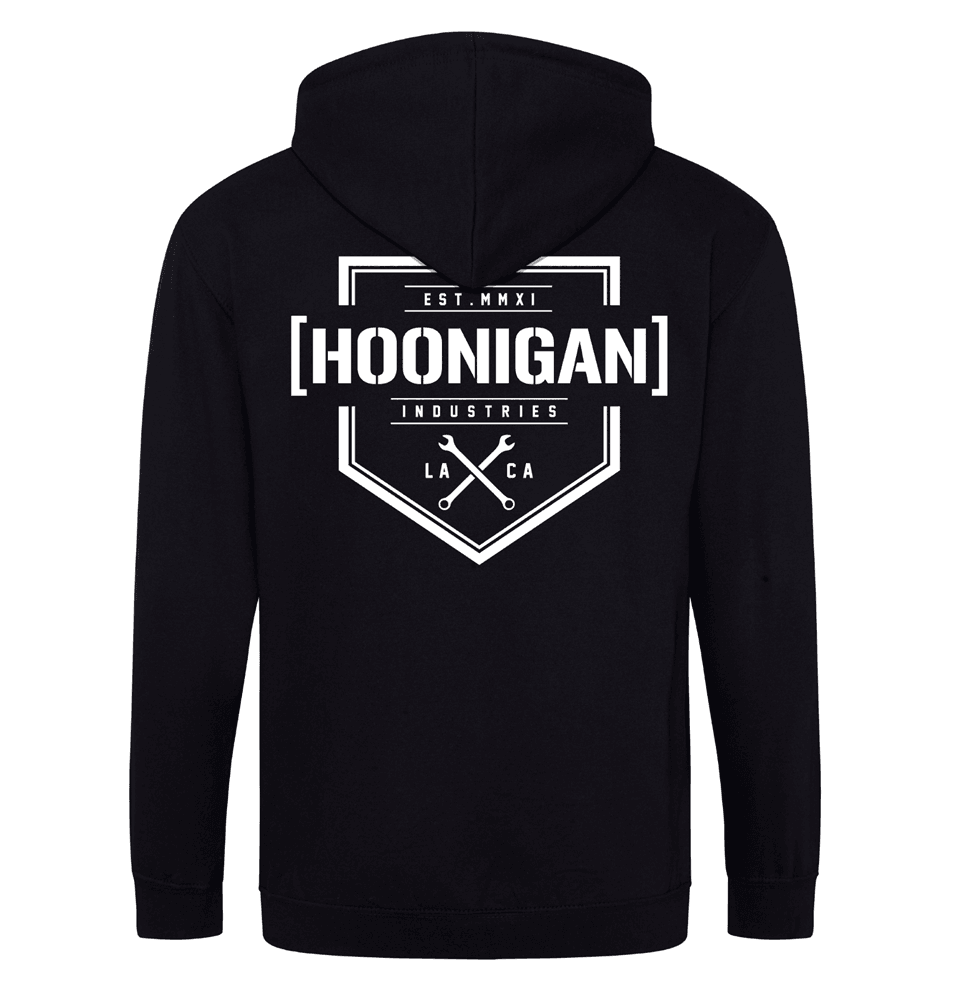 HOONIGAN BRACKET X ZIP HOODIE (BLACK) - The Drivers HQ