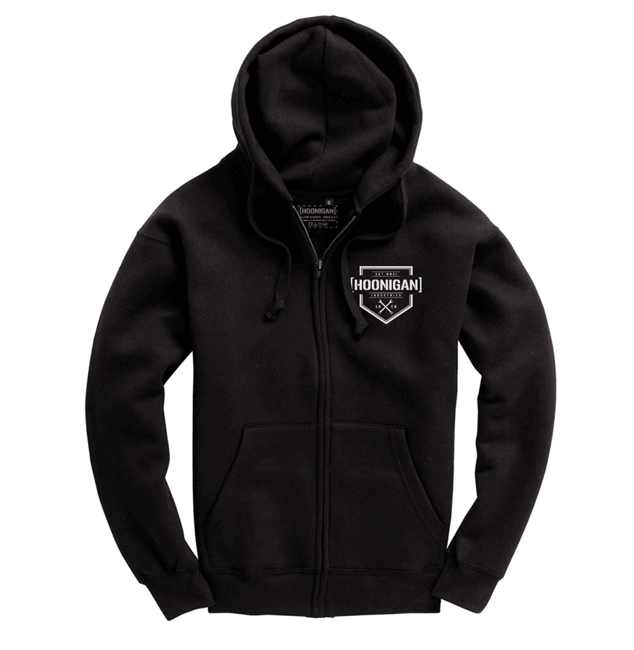 HOONIGAN BRACKET X ZIP HOODIE (BLACK) - The Drivers HQ