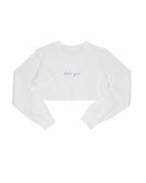 Broke Boys Broke Girl White Crop Top