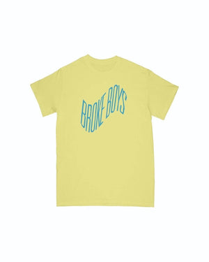 BROKE BOYS WAVE BRIGHT YELLOW / BLUE TEE - The Drivers HQ
