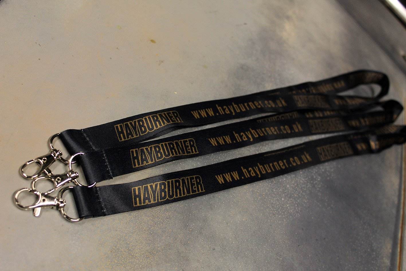 HAYBURNER BLACK AND GOLD LANYARD - The Drivers HQ