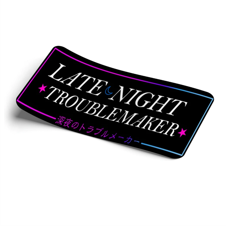 STRICTLY STATIC LATE NIGHT TROUBLEMAKER DECAL SLAP